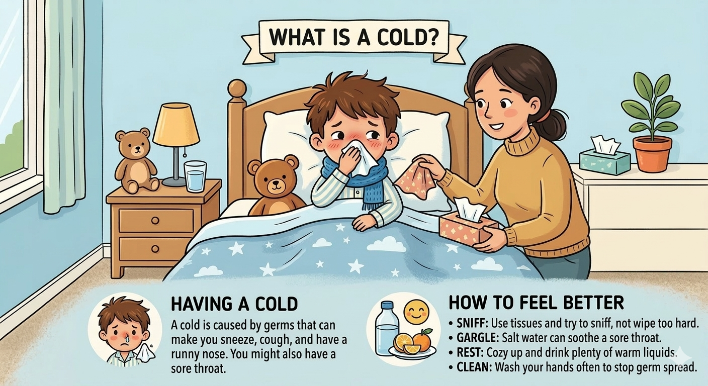 Visual representation of cold symptom monitoring